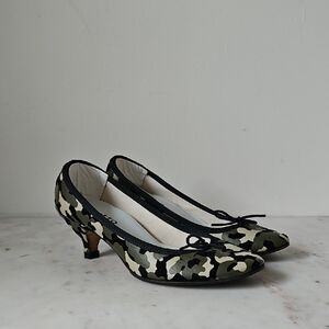 REPETTO: Camouflage Kitten Heels